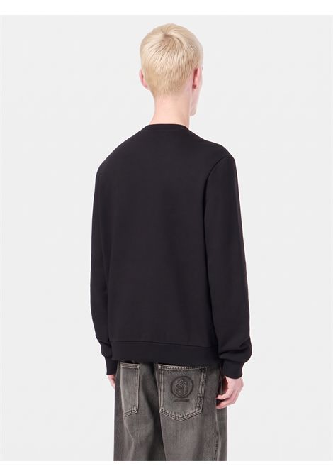 Felpa in cotone con stampa nero ICEBERG | E012 63299000